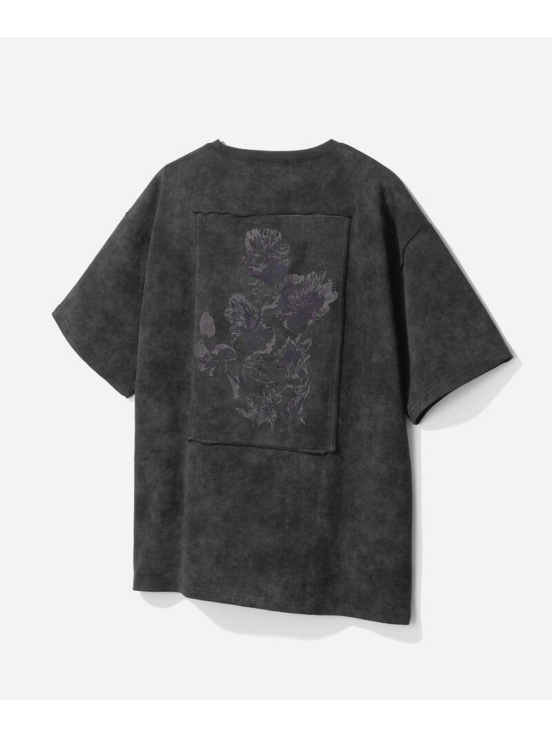Rakuten - ピグメントバッグフラワーカット HARE ハレ トップス カットソー・Tシャツ グレー ブラック パープル ブラウン ブルー【送料無料】[Rakuten Fashion]
