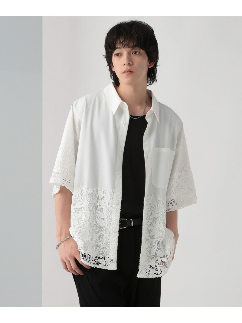 【SALE／37%OFF】フラワーレースキリカエシャツ HARE ハレ トップス シャツ・ブラウス グリーン ホワイト ブラック【RBA_E】【送料無料】[Rakuten Fashion]