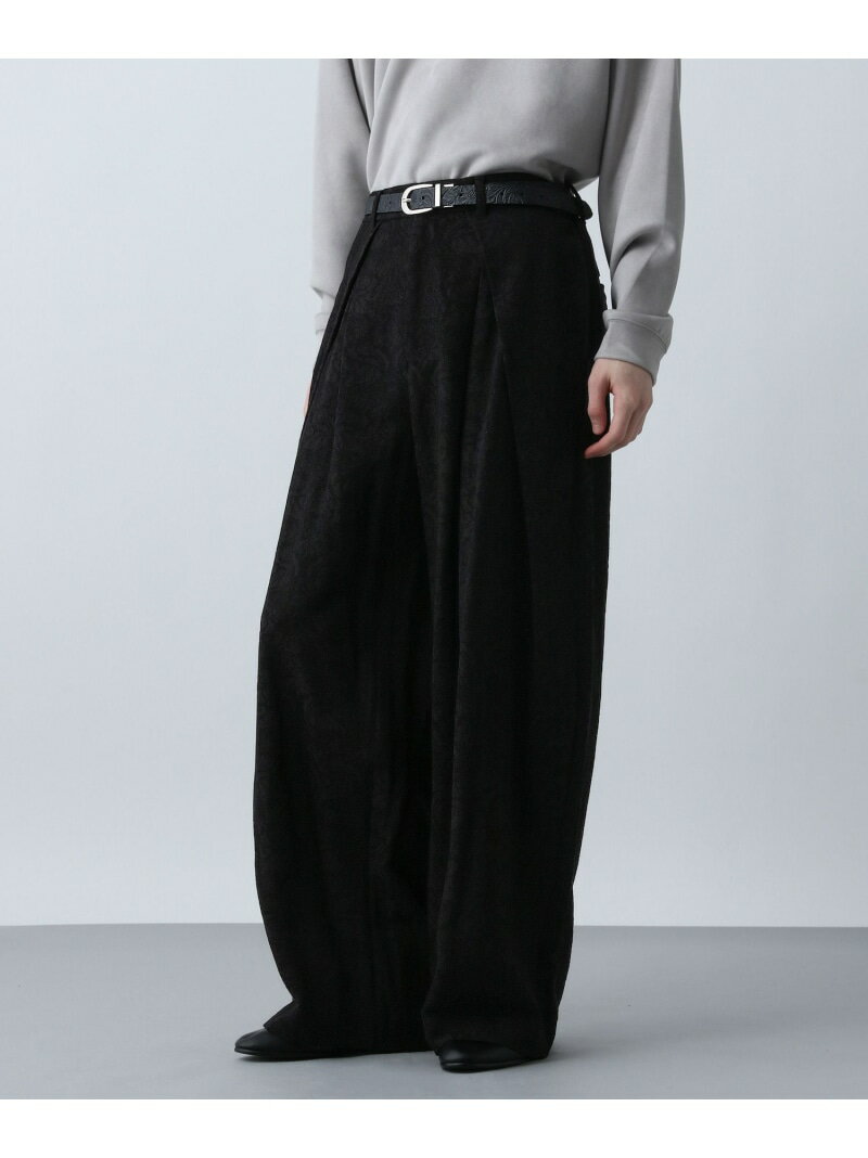 VINTAGEジャガードワイドパンツ HARE ハレ パンツ その他のパンツ パープル ブラウン ブラック【送料無料】[Rakuten Fashion]
