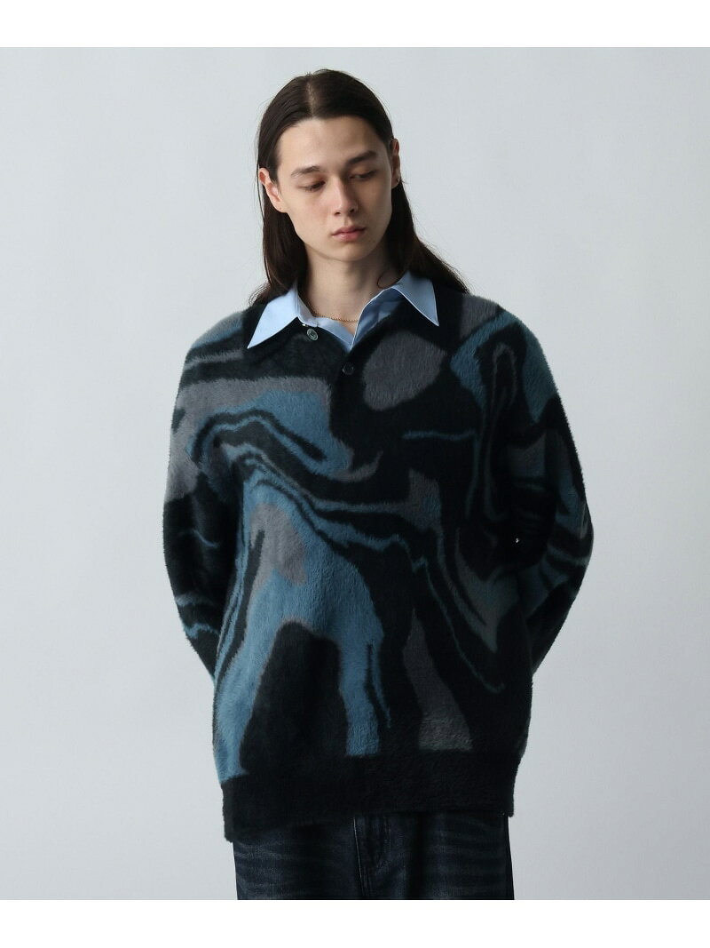 Rakuten - 【SALE／60%OFF】ガラシャギーニットポロ HARE ハレ トップス ニット グレー ブラック オレンジ【RBA_E】[Rakuten Fashion]