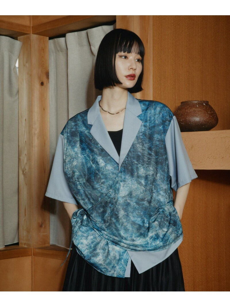 Rakuten - アートシアースキューシャツ HARE ハレ トップス シャツ・ブラウス ブルー ブラック【送料無料】[Rakuten Fashion]