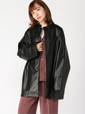 [Rakuten Fashion](W)SレザーBIGシャツJKT HARE ハレ コート/ジャケット コート/ジャケットその他 グリーン ブラック ベージュ【送料無料】