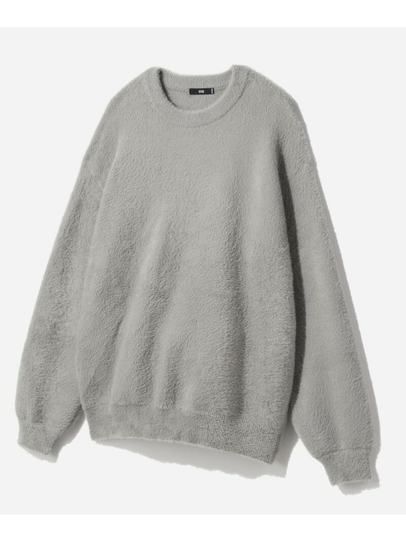 SOFTシャギーニットプルオーバー HARE ハレ トップス ニット レッド ブラック グレー イエロー パープル ブルー【先行予約】*【送料無料】[Rakuten Fashion]