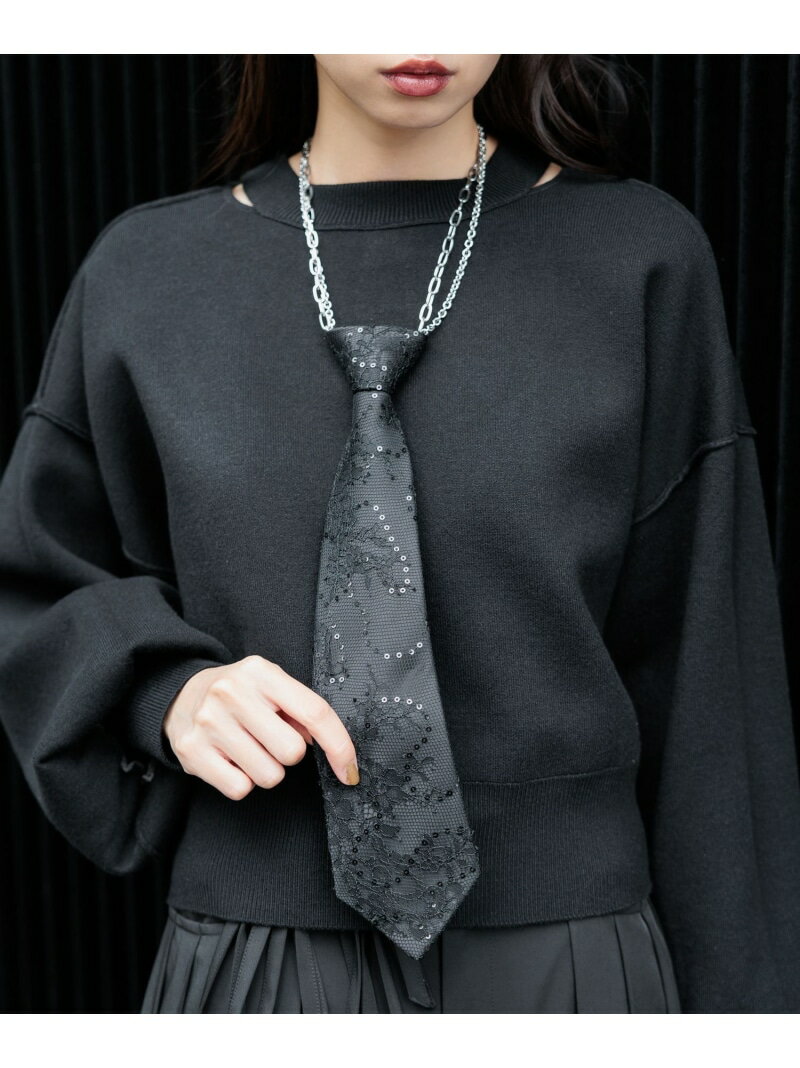 ネクタイネックレス HARE ハレ アクセサリー・腕時計 ネックレス シルバー【先行予約】*【送料無料】[Rakuten Fashion]