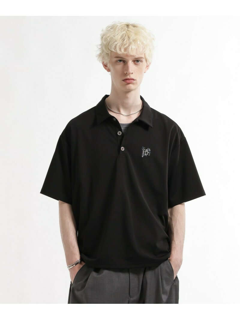 Rakuten - 【接触冷感】モノグラムシシュウポロカット HARE ハレ トップス カットソー・Tシャツ グリーン ブラック ホワイト【送料無料】[Rakuten Fashion]