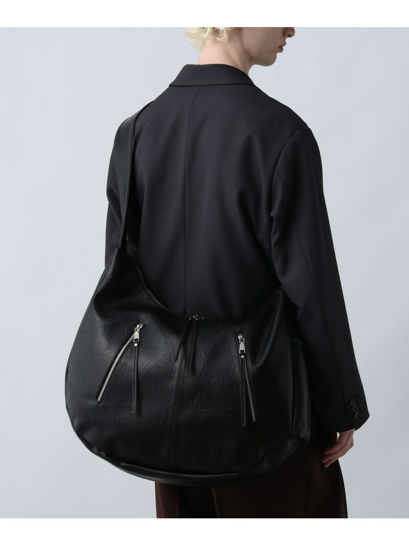 【WEB限定】BIG-ZIP-BAG HARE ハレ バッグ ショルダーバッグ ブラウン ブラック【送料無料】[Rakuten Fashion]