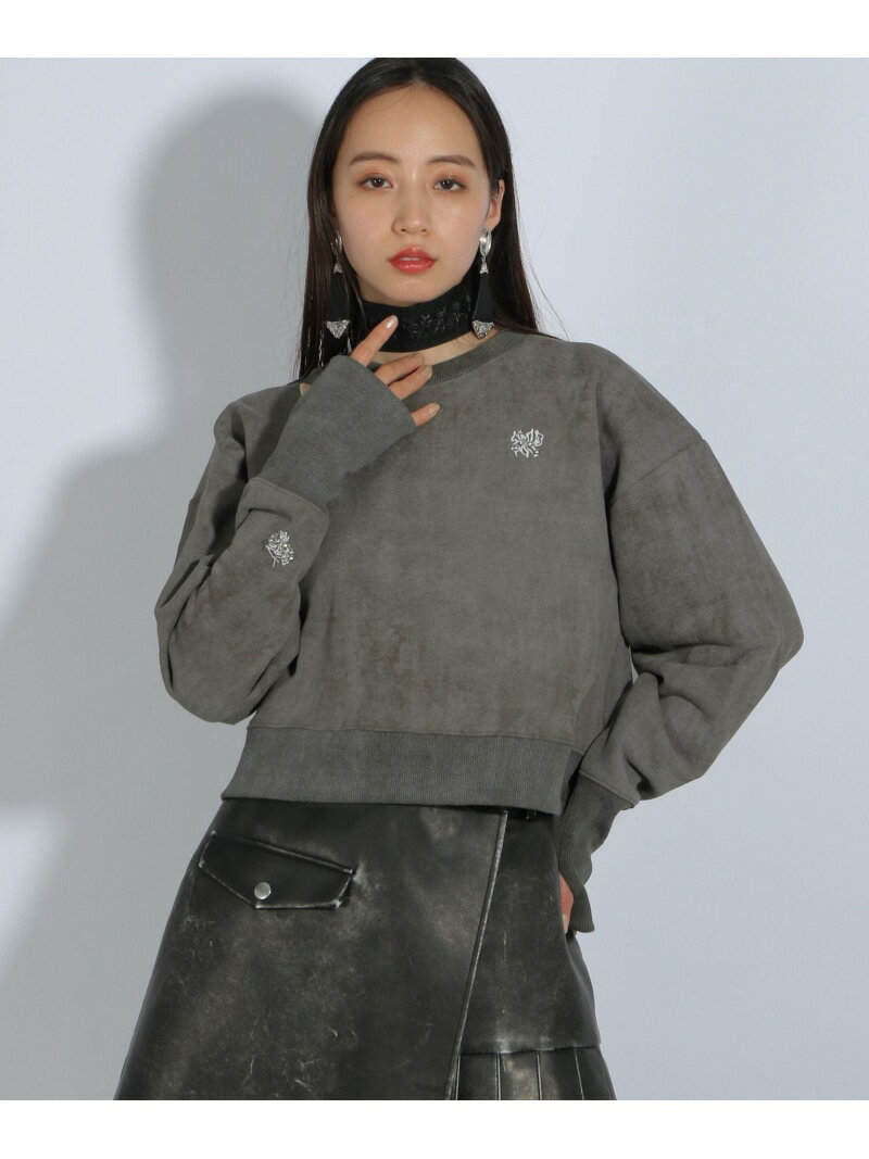 ポイントシシュウスウェット HARE ハレ トップス スウェット・トレーナー グレー ブラック ホワイト【送料無料】[Rakuten Fashion]のサムネイル