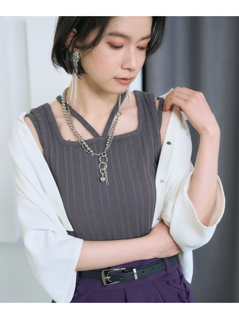 ストリングリブタンクトップ HARE ハレ トップス その他のトップス ワインレッド レッド ブラック ホワイト グレー オレンジ ブルー イエロー[Rakuten Fashion]