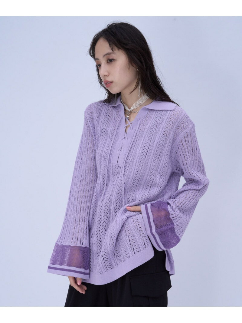 Rakuten - 【SALE／30%OFF】スキッパースカシアミトップス HARE ハレ トップス カットソー・Tシャツ ブラック ピンク【RBA_E】【送料無料】[Rakuten Fashion]