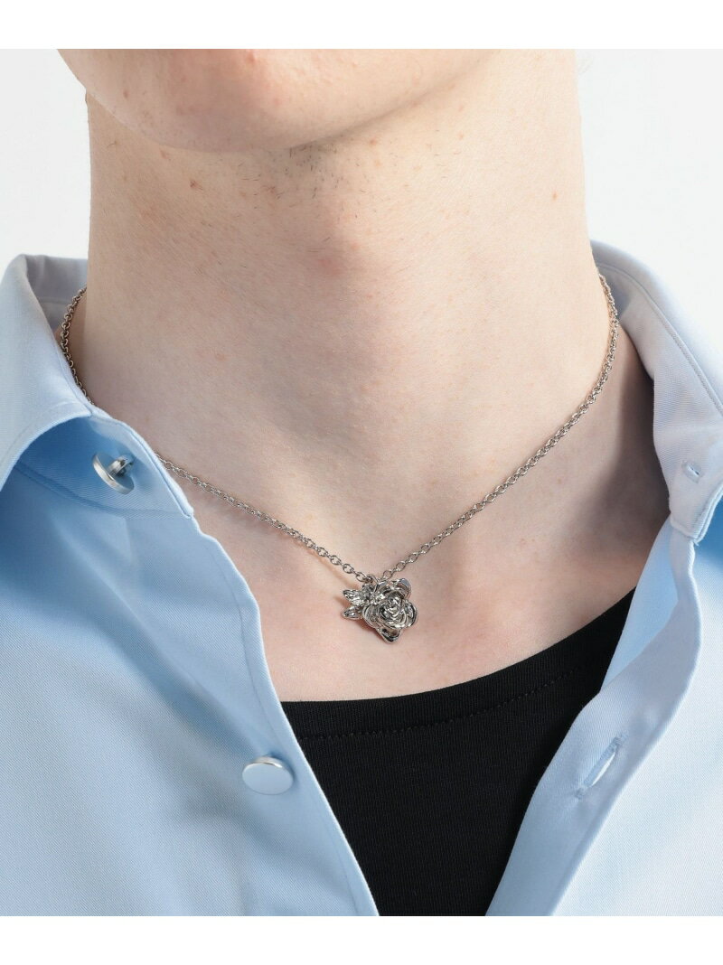 Rakuten - 【MADE IN JAPAN】ROSEネックレス HARE ハレ アクセサリー・腕時計 ネックレス ブラック シルバー【送料無料】[Rakuten Fashion]