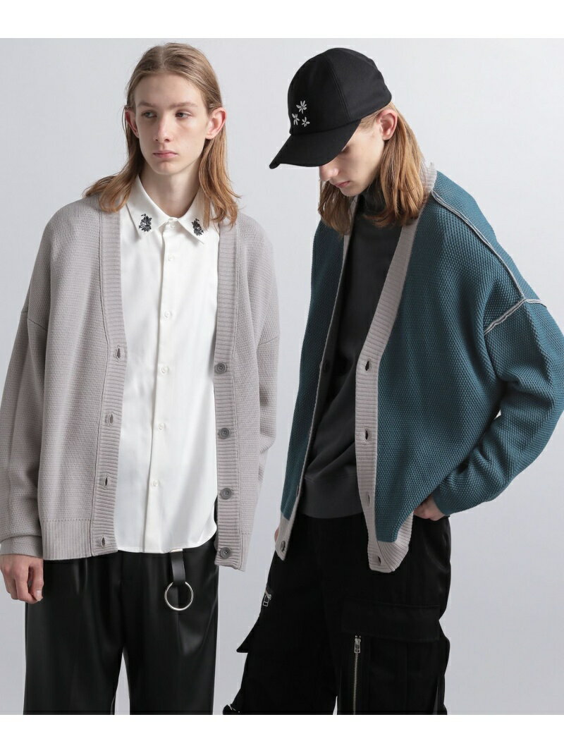 【SALE／50%OFF】(M)RVハイショクニットCD HARE ハレ トップス カーディガン グリーン パープル【RBA_E】【送料無料】[Rakuten Fashion]のサムネイル