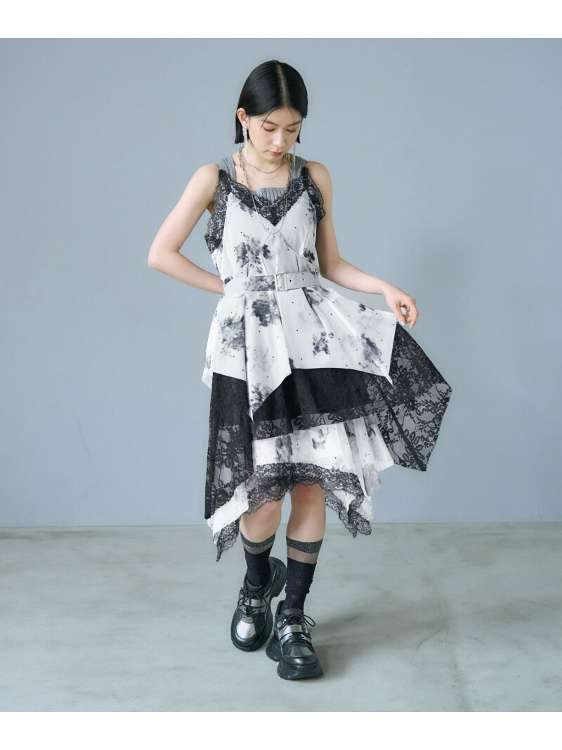 シアーガラティアードミニワンピース HARE ハレ ワンピース・ドレス チュニック ホワイト ネイビー ブラック【先行予約】*【送料無料】[Rakuten Fashion]