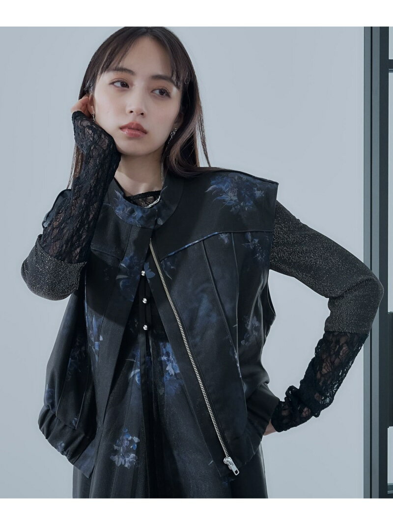 Rakuten - 【SALE／44%OFF】2WAYフラワーシアーレイヤーブルゾン HARE ハレ ジャケット・アウター ブルゾン・ジャンパー ホワイト ブラック【RBA_E】【送料無料】[Rakuten Fashion]