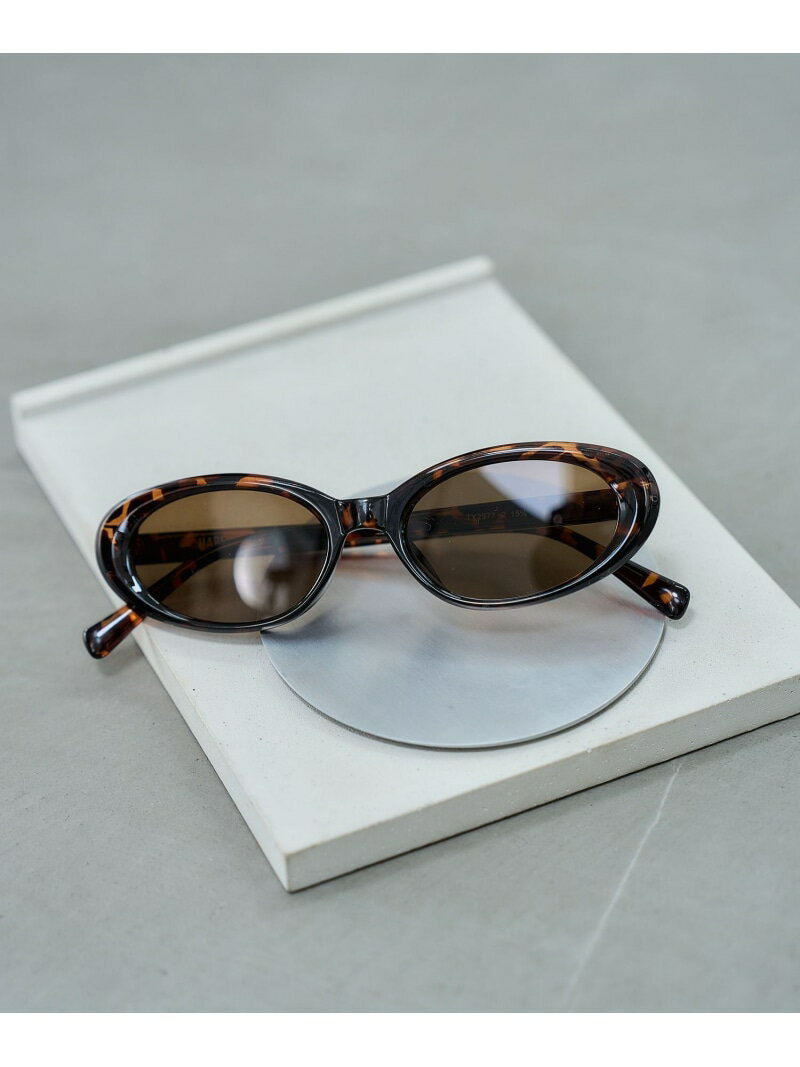 オーバルサングラス HARE ハレ ファッション雑貨 サングラス ブラック ブラウン【先行予約】*【送料無料】[Rakuten Fashion]