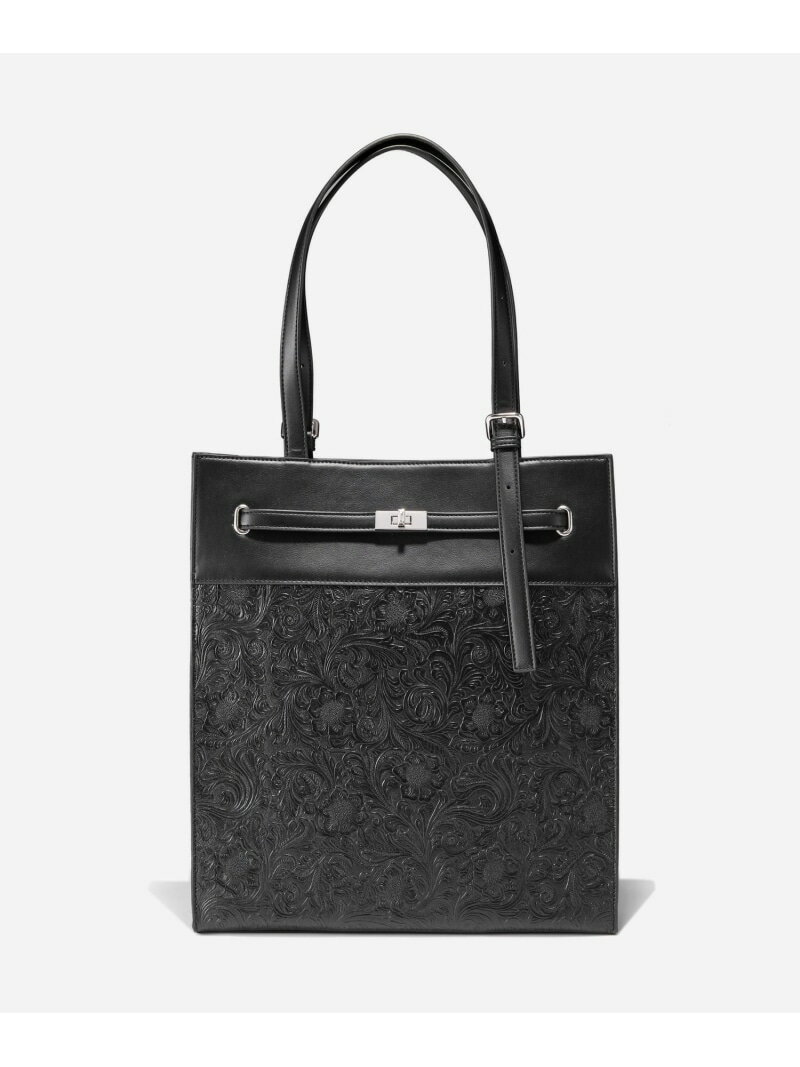 乐天商城 - エンボストートBAG HARE ハレ バッグ トートバッグ ブラック【送料無料】[Rakuten Fashion]