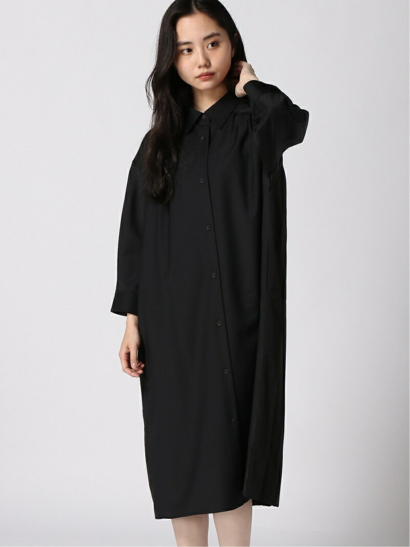 【SALE／50%OFF】(W)TWプリーツシャツOP/7S HARE ハレ ワンピース・ドレス シャツワンピース ブラック ブルー【RBA_E】【送料無料】[Rakuten Fashion]