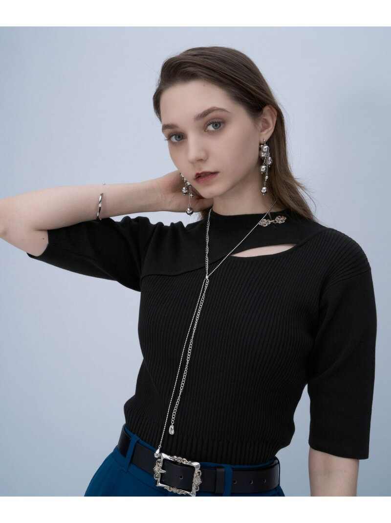 チャイナカナグリブニット HARE ハレ トップス ニット ブルー グリーン グレー ブラック【送料無料】[Rakuten Fashion]