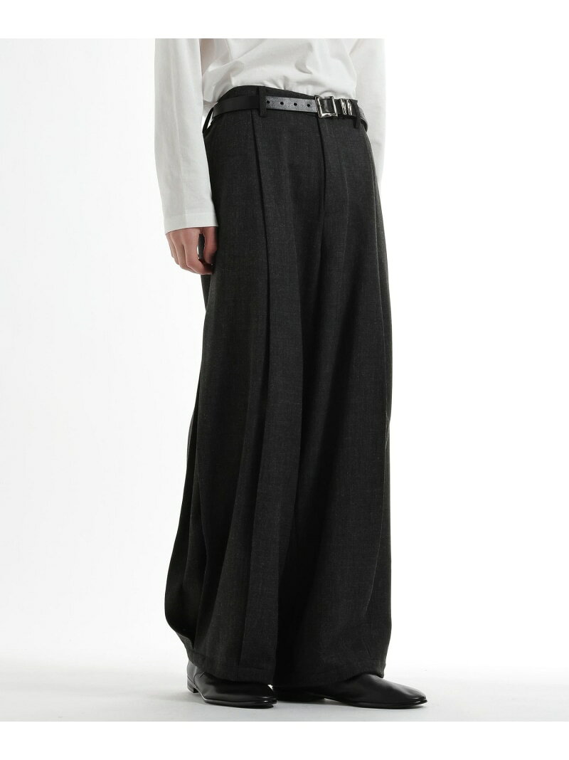 【SALE／28%OFF】ボックスタックワイドテーパードパンツ HARE ハレ パンツ スラックス・ドレスパンツ ベージュ ブラック グリーン【RBA_E】【送料無料】[Rakuten Fashion]