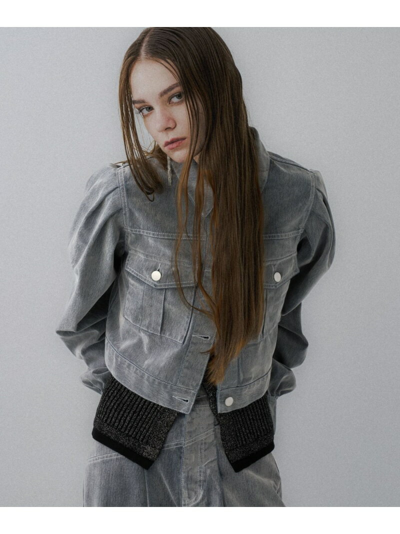 【SALE／13%OFF】フロッキーデニムジャケット HARE ハレ ジャケット・アウター デニムジャケット ブラック レッド グレー【RBA_E】【送料無料】[Rakuten Fashion]