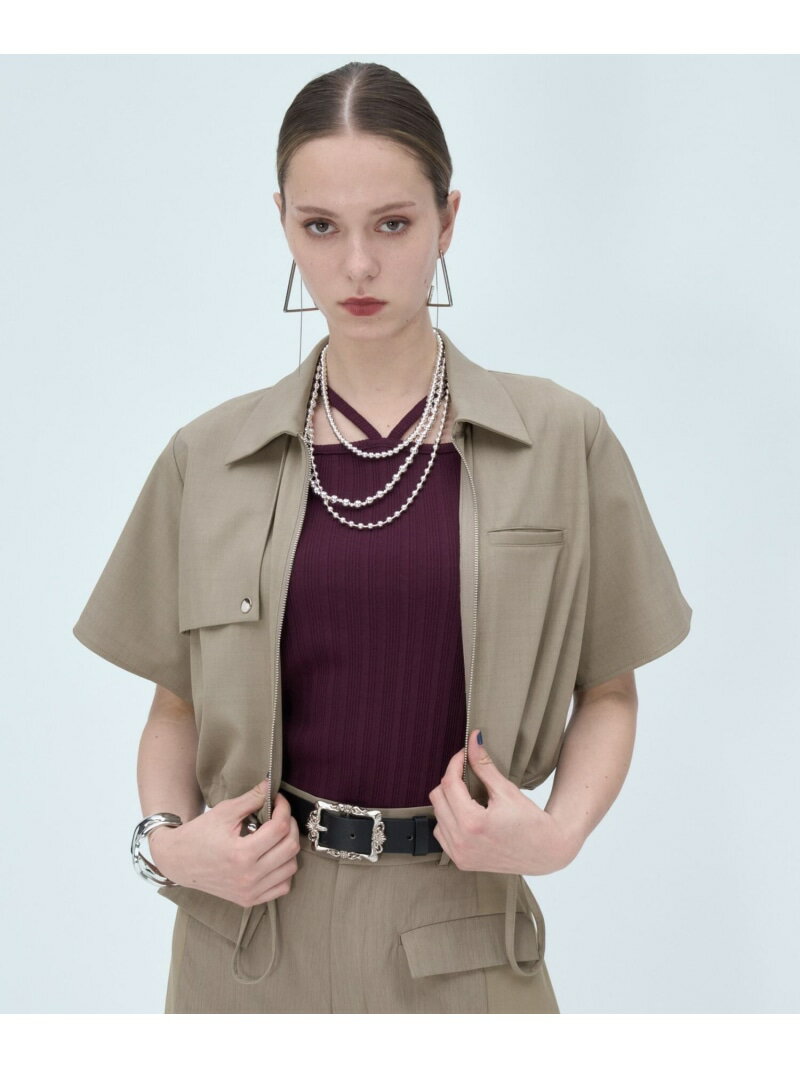 Rakuten - ワークショートシャツ HARE ハレ トップス シャツ・ブラウス ベージュ ブラック【送料無料】[Rakuten Fashion]