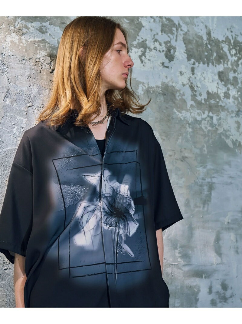 (M)DグラフィックフロントPSH HARE ハレ トップス シャツ・ブラウス ブラック ホワイト【送料無料】[Rakuten Fashion]のサムネイル