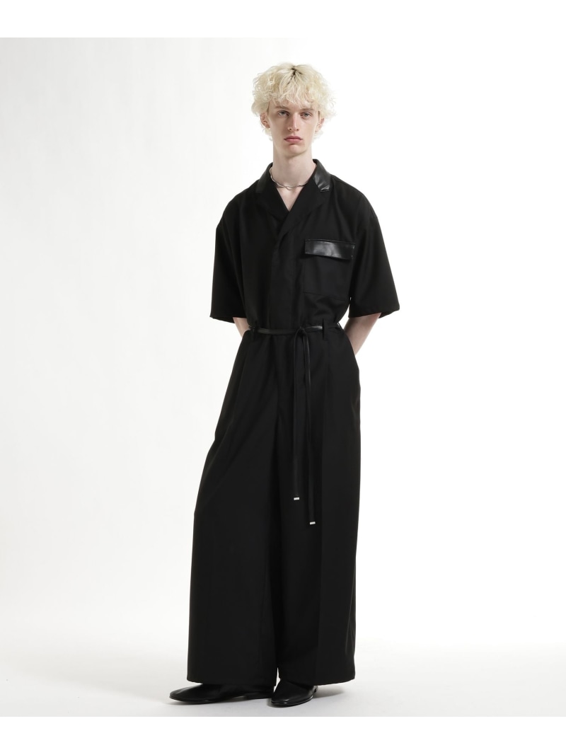 Coverall - 【SALE／27%OFF】イソザイキリカエオールインワン HARE ハレ ジャケット・アウター カバーオール・ワークジャケット ブラック グレー【RBA_E】【送料無料】[Rakuten Fashion]