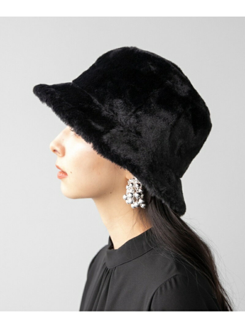 (W)Furバケットハット HARE ハレ 帽子 ハット ブラック【送料無料】[Rakuten Fashion]