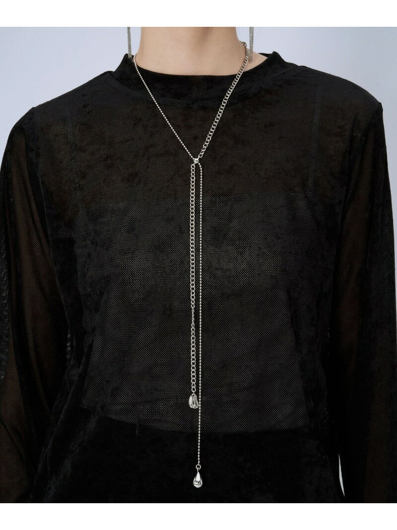 Rakuten - 【SALE／30%OFF】ミックスチェーンラリエットネックレス HARE ハレ アクセサリー・腕時計 ネックレス シルバー【RBA_E】[Rakuten Fashion]