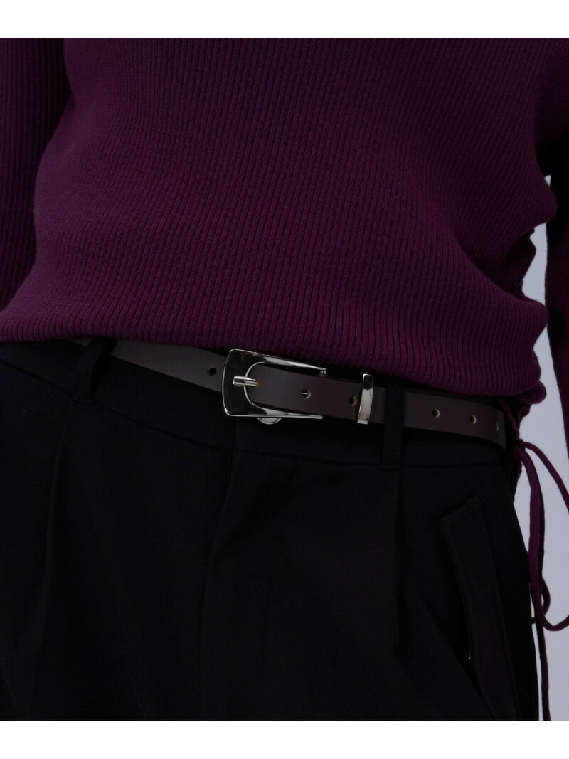 【SALE／12%OFF】スクエアバックルナローベルト HARE ハレ ファッション雑貨 ベルト ブラック ブラウン【RBA_E】[Rakuten Fashion](4.0)
