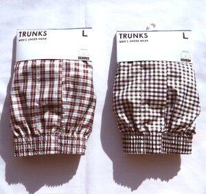 【送料無料】メンズ 布帛トランクス L　紳士 パンツ Lサイズ (メール便での送料無料となります) シンプルで使いやすいです。旅行や洗い替えにも、乾きやすい素材を使っています。前開き・前ボタン付きです。