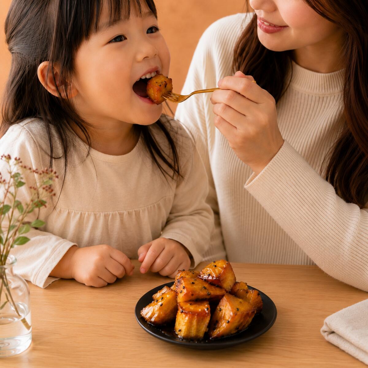 晴れ芋の大学芋 4袋 送料無料 国産 紅はるか さつまいも お芋スイーツ お菓子 冷凍 和菓子 おやつ ギフト 手土産 お礼 お中元 プレゼント｜アングル2