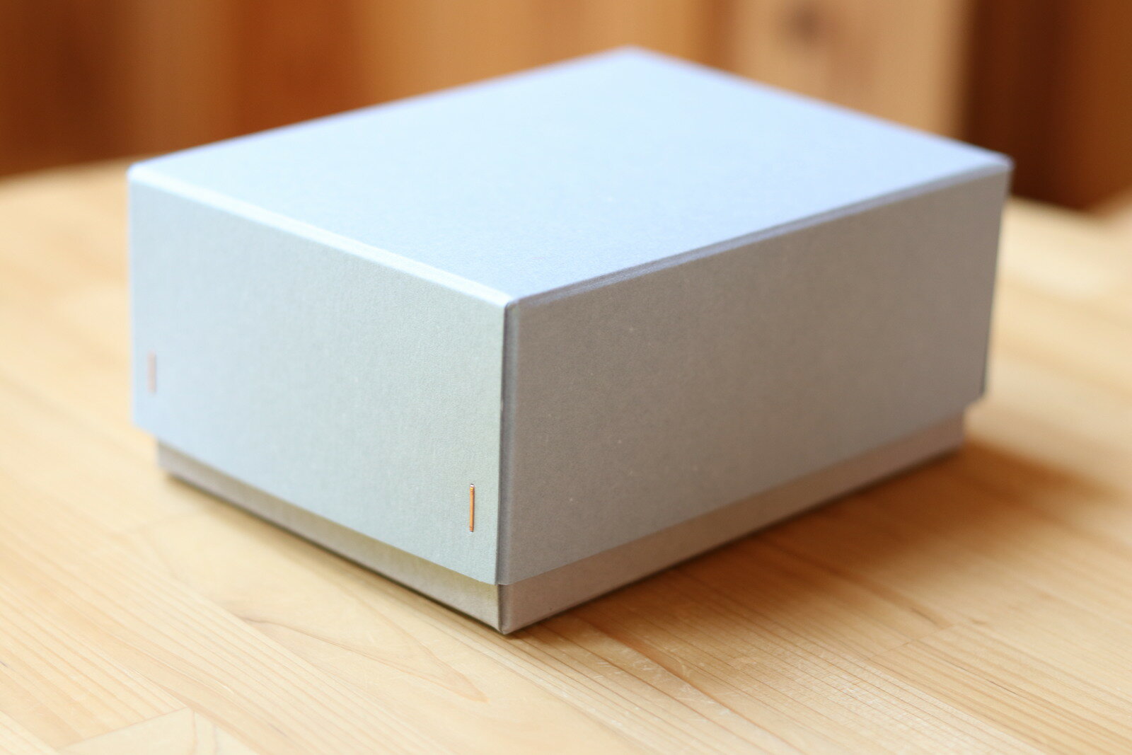 イロイロコハコ/グレーハレノチクモリオリジナル平留め箱 手仕事 BOX 小物入れ ギフト プレゼント 子ども 赤ちゃん