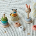 AdnilLAND ANIMAL STACKING アニマル スタッキング 木のおもちゃ 木製 キッズ プレゼント 誕生日 内祝い 出産祝い 10ヶ月 1歳 男...