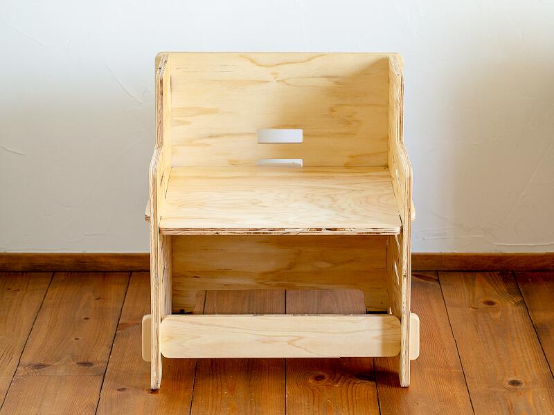 送料無料 BaumSeries デスクチェアセットはじめてのデスクチェアセット おしゃれ 組み立て 簡単 合板 小学生 ヒノキ 780mm  片付け楽  [3]