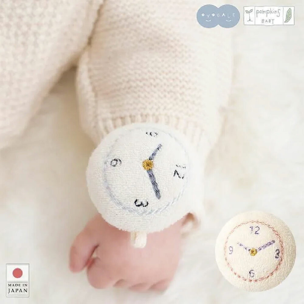 POMPKINS オーガニックガラガラ 時計 オーガニック ガラガラ オーガニックコットン...