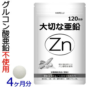 亜鉛 サプリメント 120日分 1日1粒 男性 女性 エイジングケア 元気 美容 妊活 妊娠 zinc Zn アエン 二日酔い ネイルケア スカルプ 大切な亜鉛