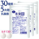 \スーパーSALE特価/乳酸菌 サプリ ビフィズス菌 30種類 5兆個 30日分×3袋 腸内フローラ プロバイオティクス 酪酸菌 クレンズ ラクリス 腸内環境 オリゴ糖 食物繊維 どっさり 有胞子性乳酸菌
