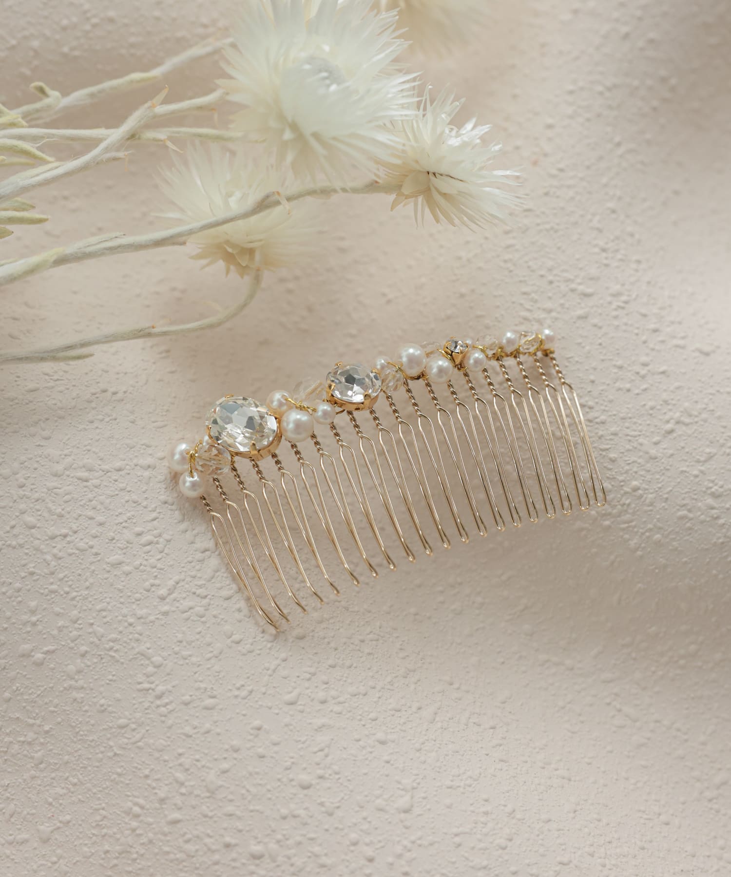 パール ビジュー ヘアコーム レディース ドレス アクセサリー ゴールド シルバー ...