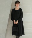 ブラックフォーマルAラインドレス 喪服 礼服 きれいめ 黒 長袖 レディース 無地 上品 冠婚葬祭 結婚式 二次会 葬式 ワンピース ドレス ブラックフォーマル ゆったり 大きいサイズ ロング丈 大人 ピアノ 発表会 高校生 20代 30代 40代 50代 haremode ハレモード 公式