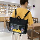 痛バッグ 痛バ リュック 痛バック 痛リュック 推し活リュック 推し活バッグ A4 トート トートバッグ 2WAY 透明 ブラック 推し活 大きめ 大容量 クリ...