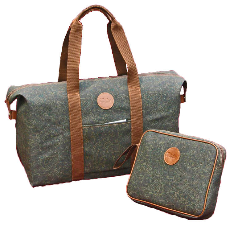 ★LifeN★ペイズリー柄2ウェイ★大型ボストン★収納ポーチセット★国産PVC★豊岡かばん★折り畳み収納可能★大容量★実用的 母の日 敬老の日 coupon