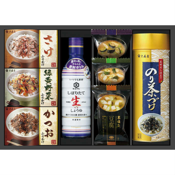 【最強配送対応/送料無料】美味食卓ギフト EG5-17-3 フリーズドライ お年賀 香典返し 満中陰志 お中元 お歳暮 香典返し 法事 法要 父の日 送料無料 七五三 ハリカオリジナル 返礼品 白子のりとおみそ汁、ふりかけのセット 美味しさと使いやすさが人気 暑中見舞い お盆