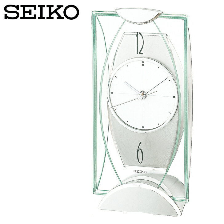 【ポイント10倍】SEIKO 置時計 SE4-224-1 新築祝 内祝 結婚祝い お歳暮 お中元 父の日 香典返し 敬老の日 七五三 両親 自宅 プレゼント お誕生日 送料無料 父の日母の日 ご挨拶 透明感のあるシンプルなクオーツ時計です。 1