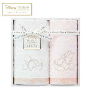 ディズニー プレミアム エターナリーフェイスタオル、ゲストタオル SE5-51-2 内祝 快気祝い 結婚祝い 父の日 敬老の日 七五三 孫 両親 自宅 応援 プレゼント 御礼 お誕生日 愛らしいミッキーとミニーのアート エレガントなラメ刺しゅう ミニー ミッキー