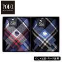 ハンカチ メンズ（2000円程度） POLO表ガーゼチェックタオル2P SE4-141-9 内祝 快気祝い 結婚祝い 父の日 敬老の日 七五三 孫 両親 自宅 応援 プレゼント 御礼 お誕生日 父の日母の日 ハンカチ人気ブランドPOLOの表ガーゼ裏パイルタオルのギフトです。