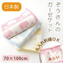 ガーゼケット ベビー (ぞう) 70×100cm 子供 保育園 お昼寝 名入れ タオルケット 替わりに 日本製 五重ガーゼ メール便送料無料 赤ちゃん お腹ケッ...