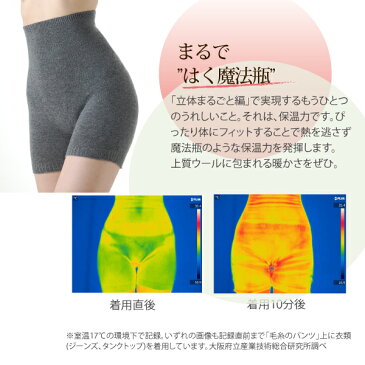 《日本製》《送料無料》毛糸のパンツ なめらかにフィットする毛糸のパンツ 毛糸 パンツ ウール 腹巻きパンツ 腹巻パンツ【こころぜ】温活 冷え対策 冷え性 お腹あったか ウール