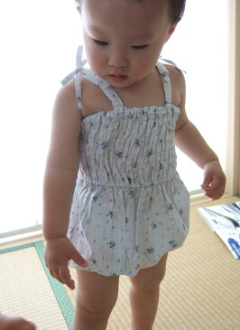 《メール便OK》とってもかわいいロンパース かぼちゃパンツ【日本製】【セール】【ギフト】プフ