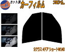 【送料無料】フロント (b) ベンツ Sクラス 4ドア ショート W140 カット済みカーフィルム 運転席 助手席 三角窓 左右セット スモークフィルム フロン...