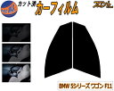 【送料無料】フロント (s) BMW 5シリーズ ワゴン F11 カット済みカーフィルム 運転席 助手席 三角窓 左右セット スモークフィルム フロントドア 車...